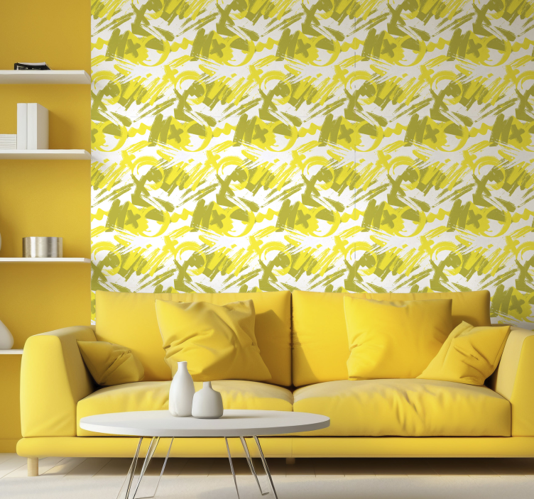 Conceptual Foliage abstract wallpaper - TenStickers