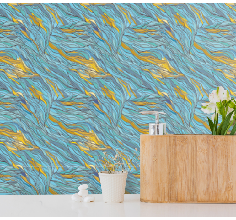 Abstract Natural Movement abstract wallpaper - TenStickers