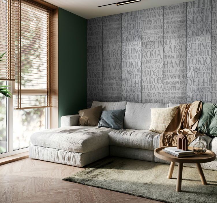 Concrete Cities Textured Wallpaper - TenStickers