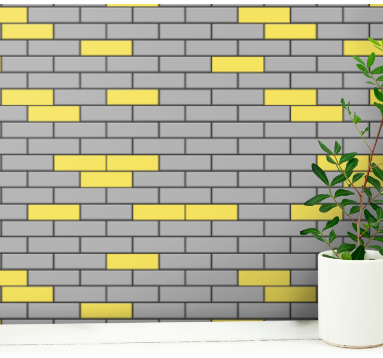 Contrasting Brickwork brick wallpaper - TenStickers