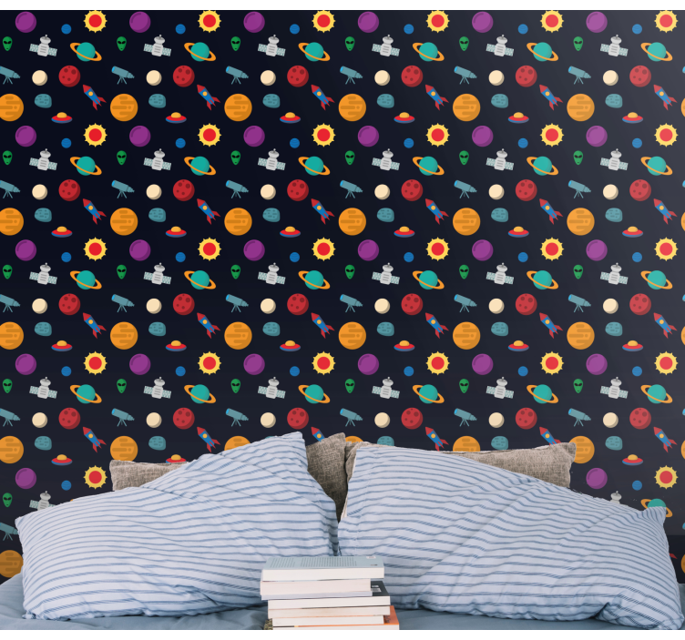 Cosmic Adventure Scene star wallpaper - TenStickers