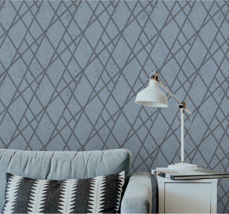 Diamond Pattern Design geometric wallpaper - TenStickers