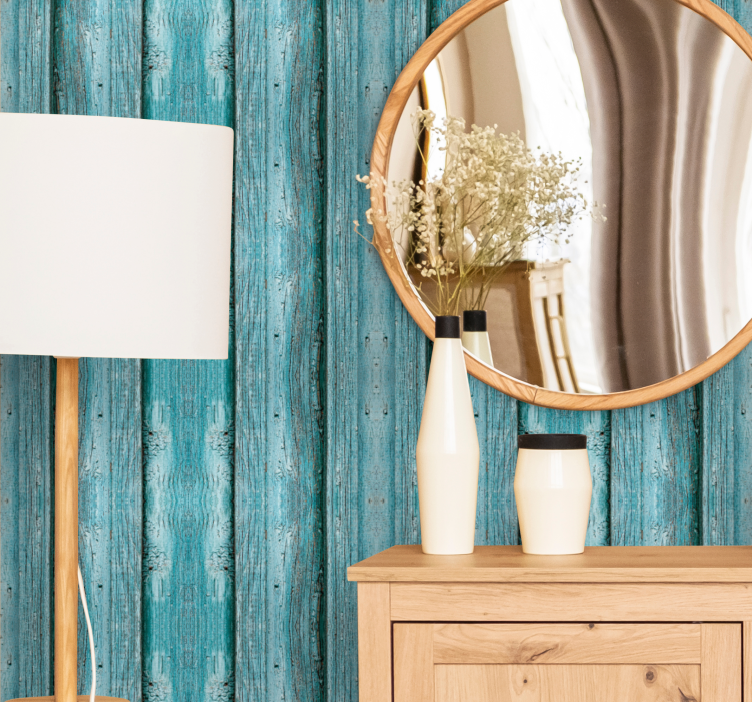 Distressed Timber wood wallpaper - TenStickers