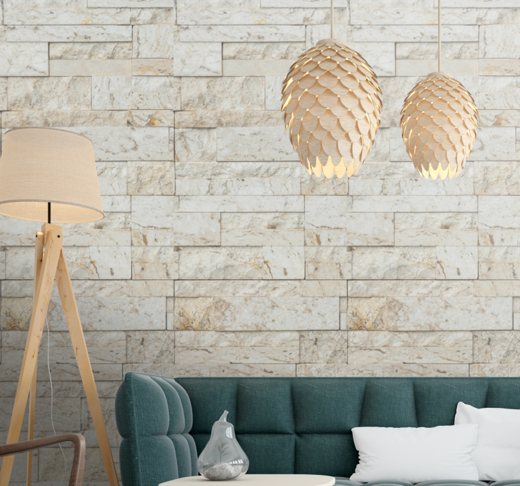 Elegant small stones pattern Stone Wallpaper - TenStickers