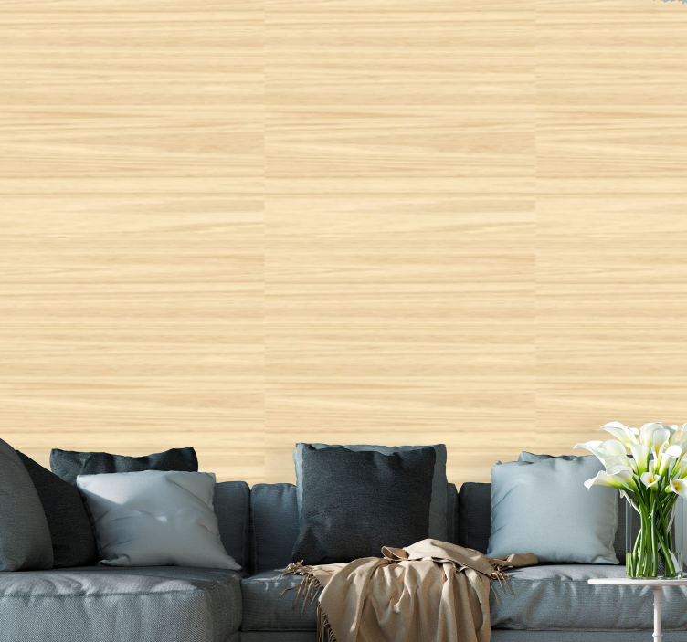 Pale timber texture wood wallpaper - TenStickers