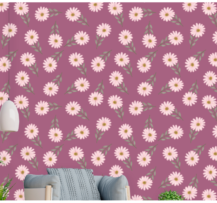 Floral Ambience flower wallpaper - TenStickers