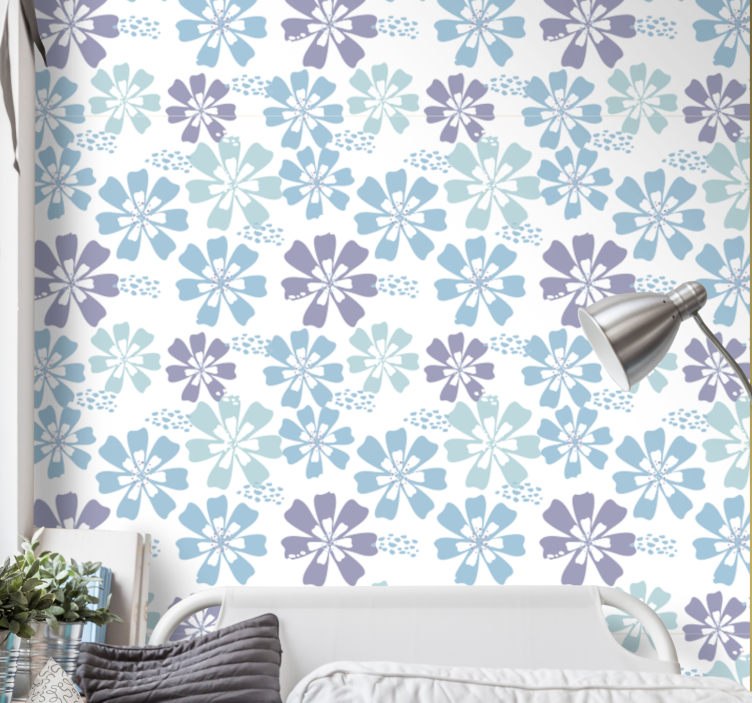 Floral Pattern Theme flower wallpaper - TenStickers