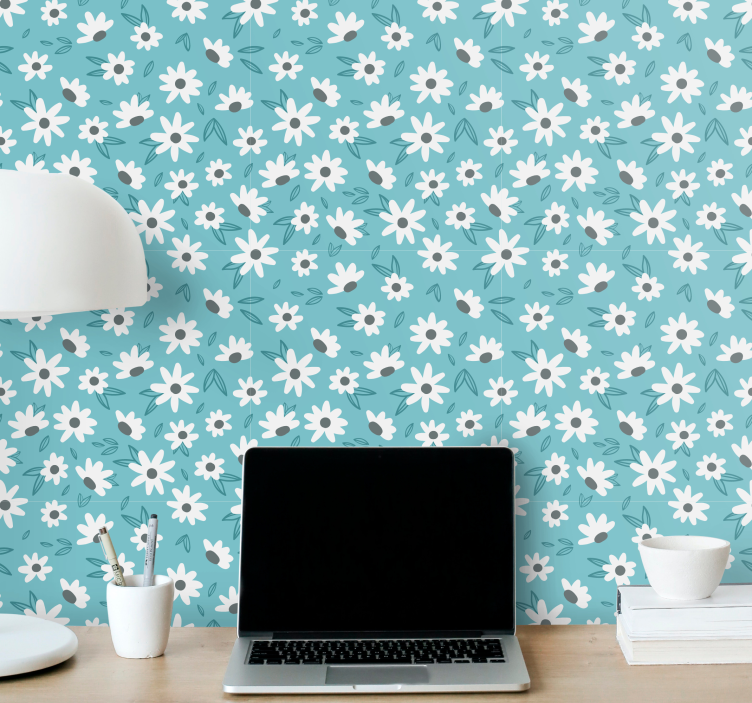 Floral Spring Bloom flower wallpaper - TenStickers
