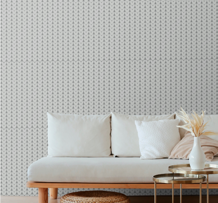 Gray subtle pattern polka dots wallpaper - TenStickers