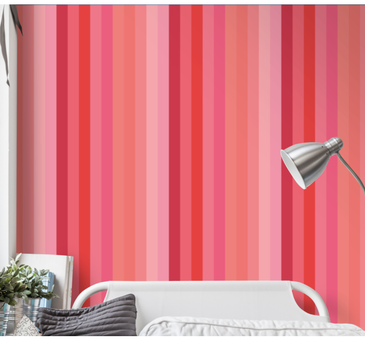 Gradient Stripes horizontal striped wallpaper - TenStickers
