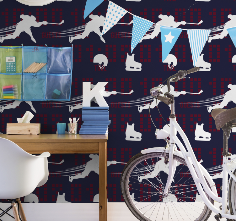 Hockey player Teenage Bedroom Wallpaper - TenStickers