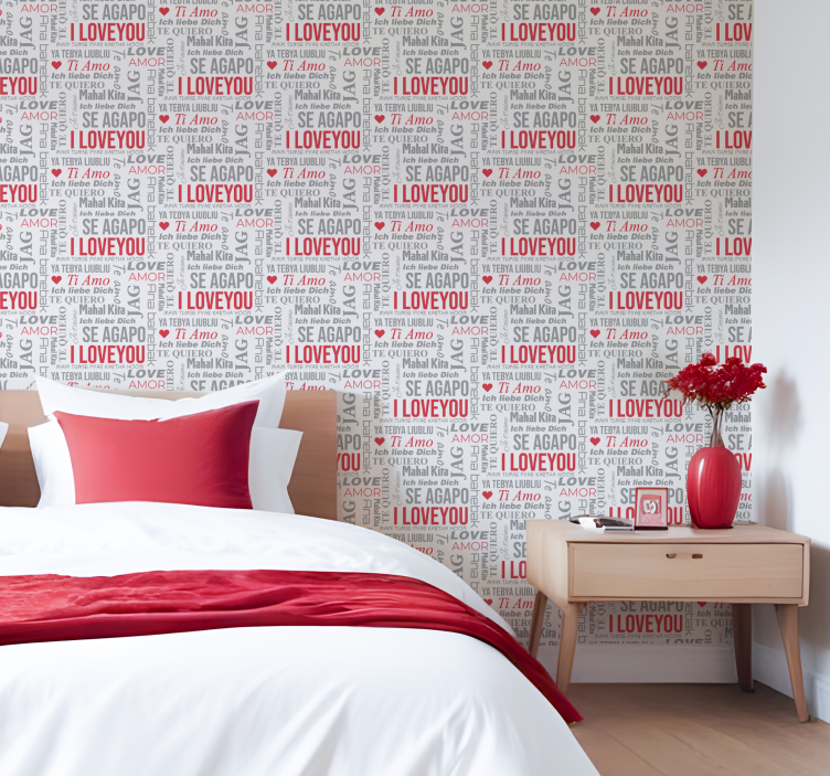 "I love you" different languaes letter wallpaper - TenStickers