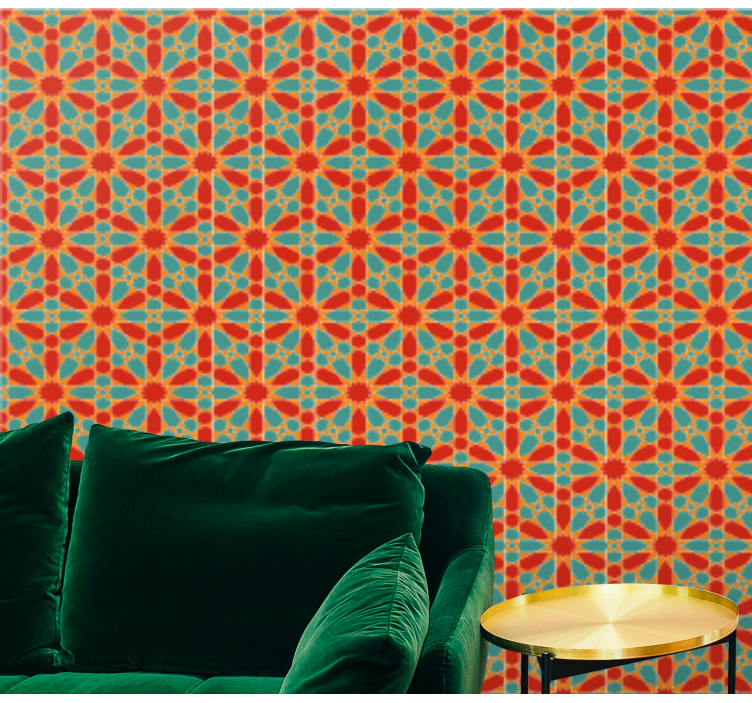 Kaleidoscope Symmetry geometric wallpaper - TenStickers