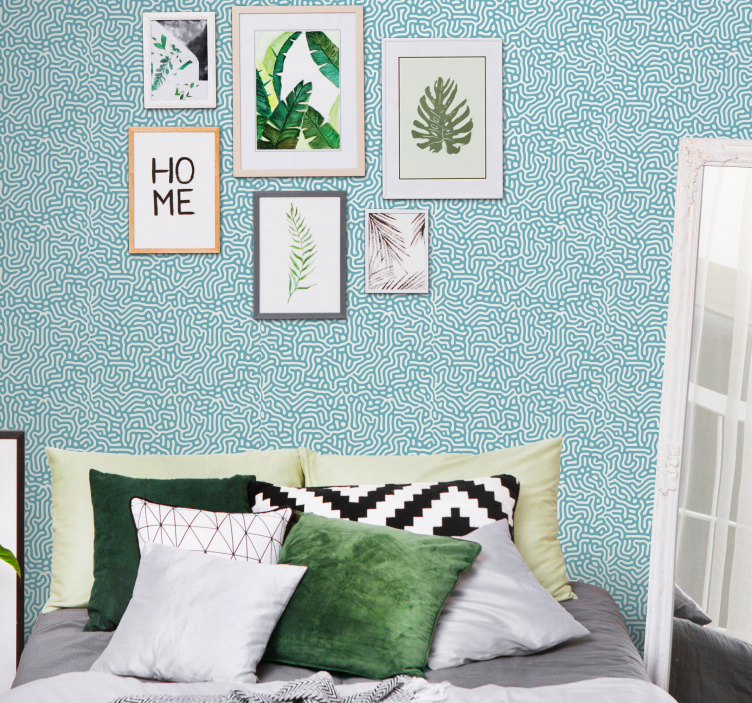Irregular patterned motif texture pattern wallpaper - TenStickers