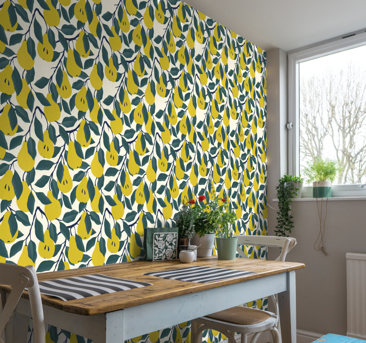 Peers Motif kitchen wallpaper - TenStickers