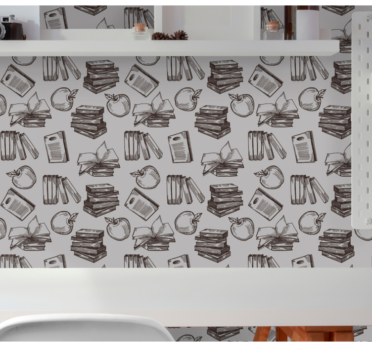 Literary Sketch letter wallpaper - TenStickers