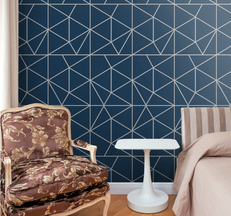 'Metro Prism' geometric triangles wallpaper - TenStickers