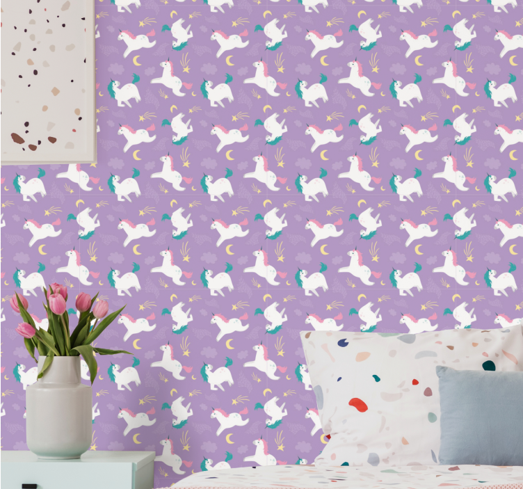 Mythical Creatures Pattern animal wallpaper - TenStickers