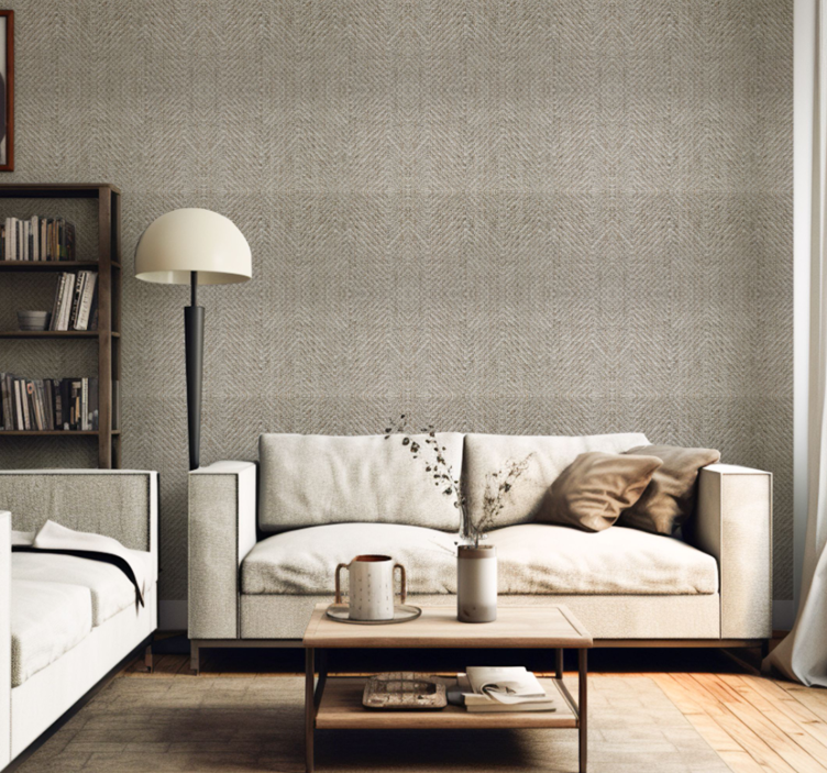 Natural Texture Efect Living Room Wallpaper - TenStickers