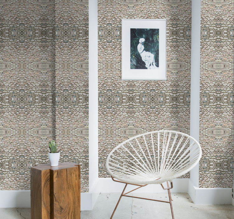 Organic elegance texture pattern wallpaper - TenStickers
