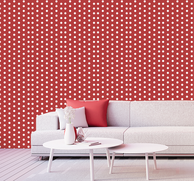 Polka Dot Pattern dot wallpaper - TenStickers