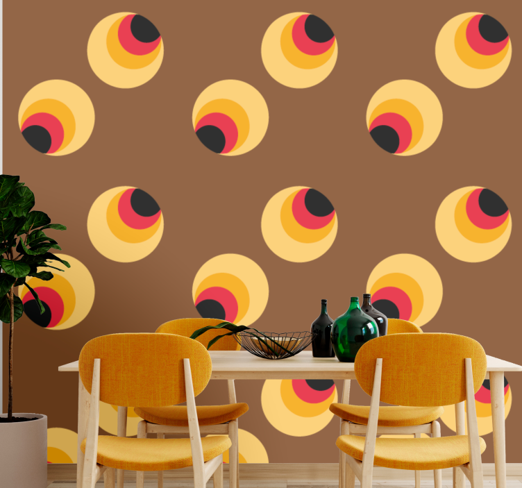 Pop eyeballs  Vintage Wallpaper - TenStickers