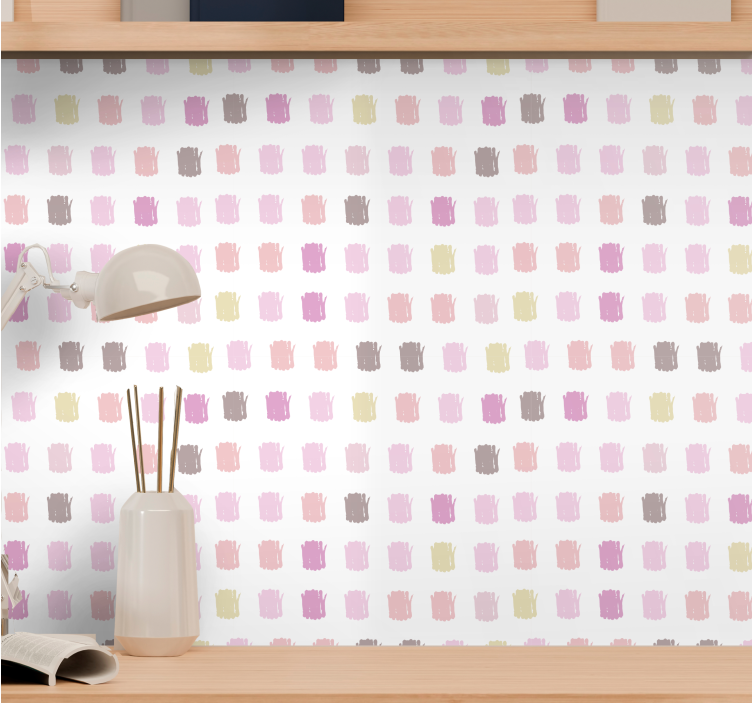 Quadrant Brush Marks square wallpaper - TenStickers