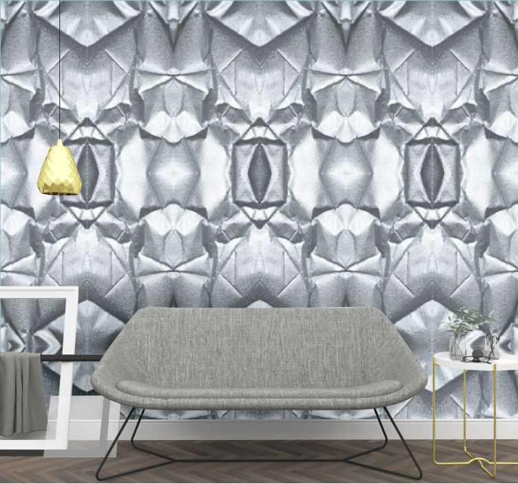 Rough metallic surface texture metal wallpaper - TenStickers
