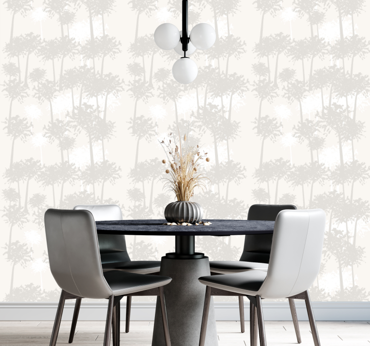 Silhouette Forest tree wallpaper - TenStickers