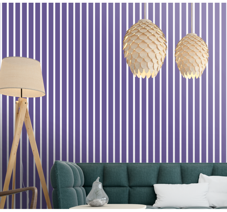 Graceful Upright Stripes vertical line wallpaper - TenStickers