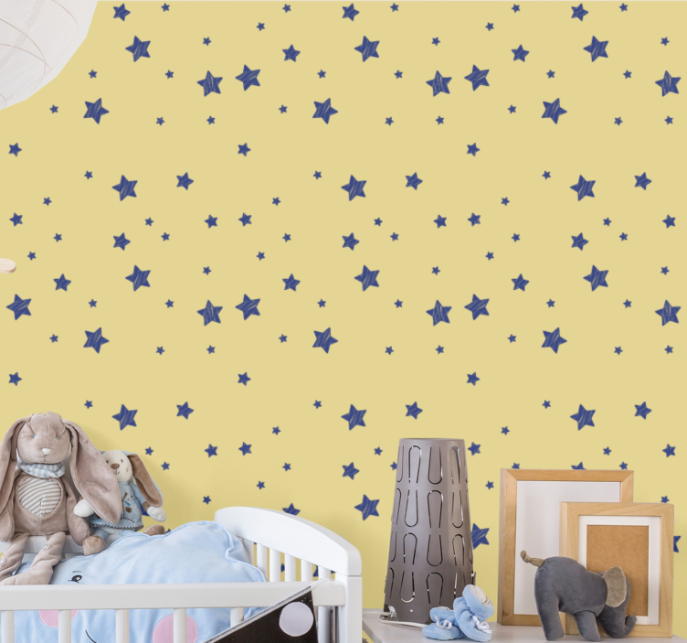 Starry Night Motif star wallpaper - TenStickers
