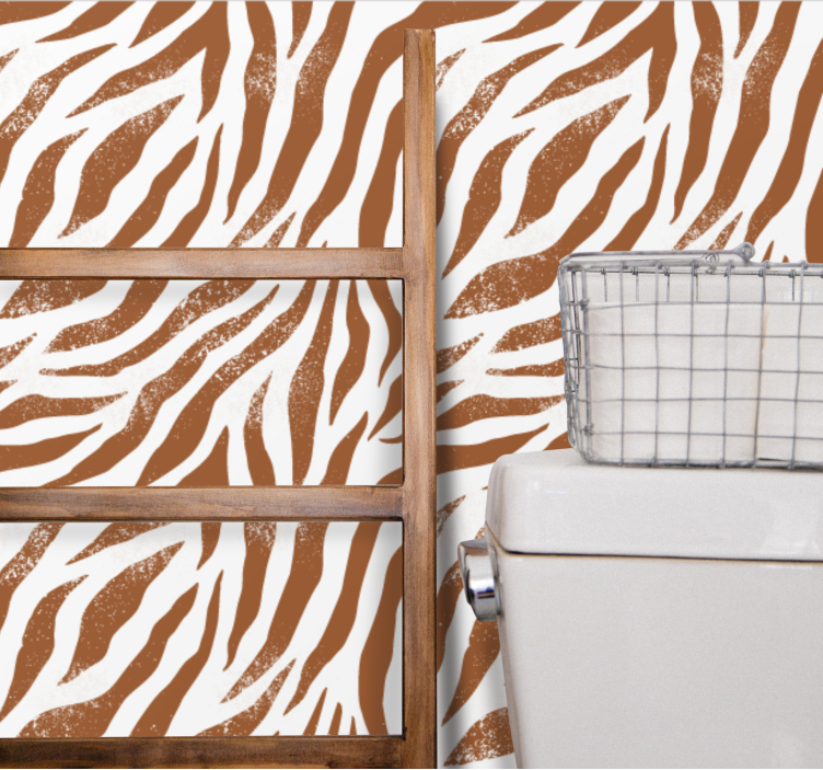 Striking Animal Print zebra wallpaper - TenStickers