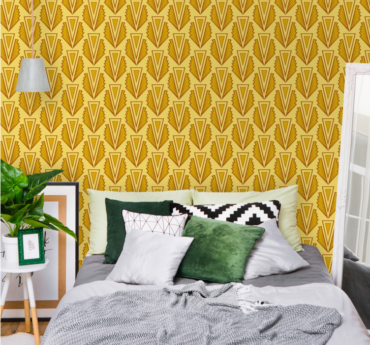 Stylish Chevron Pattern geometric wallpaper - TenStickers