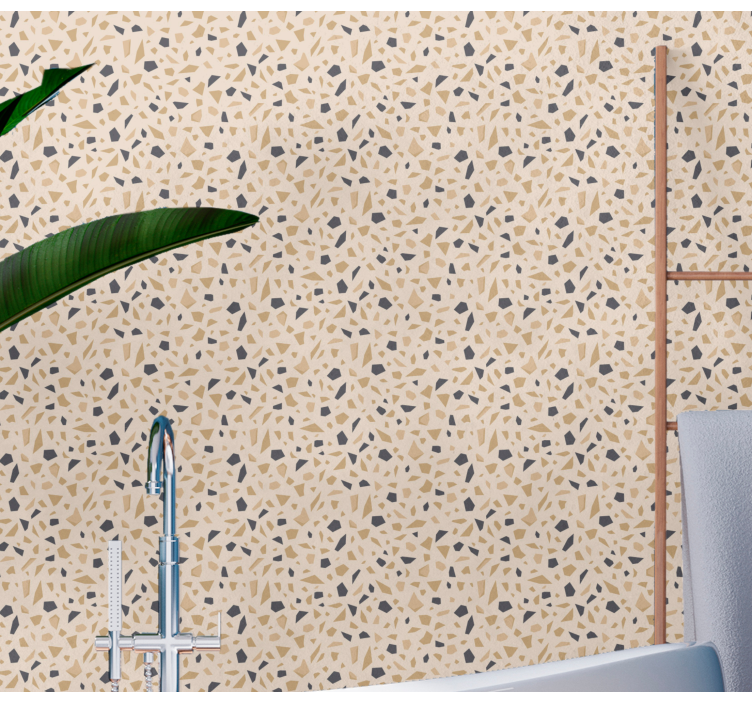 Terrazzo Pattern geometric wallpaper - TenStickers