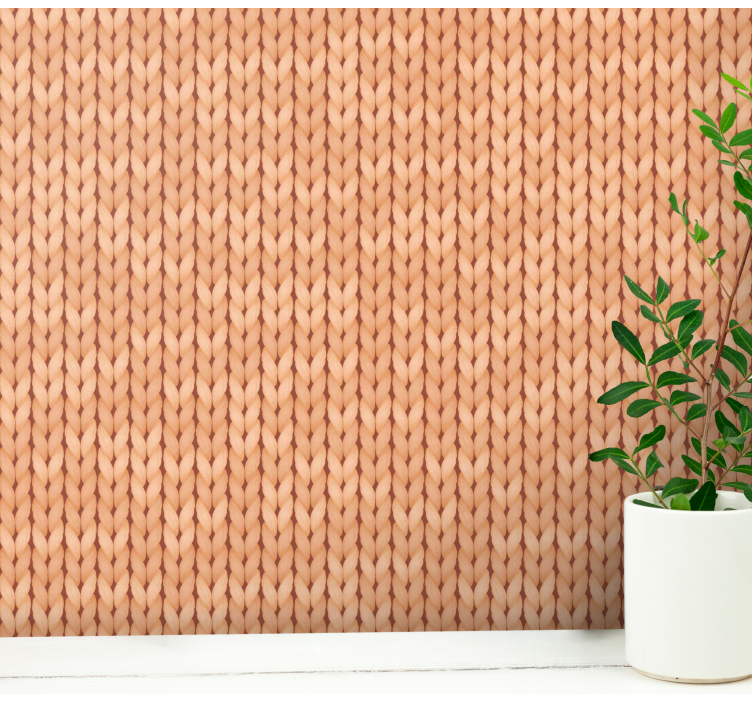 Textured Knit Style texture pattern wallpaper - TenStickers