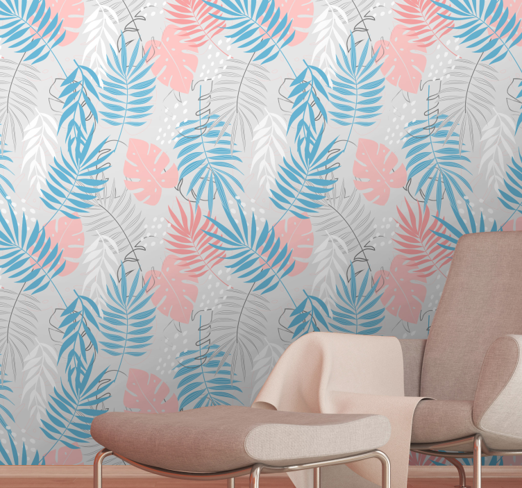 Tropical Leaf Patterns folliage wallpaper - TenStickers