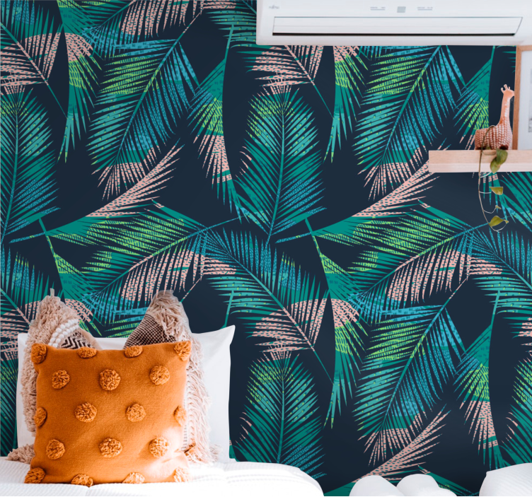 Tropical Palm Vibes nature wallpaper - TenStickers