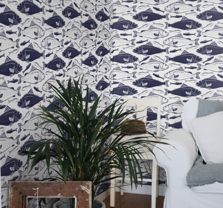 Under sea fishes Animal Wallpaper - TenStickers
