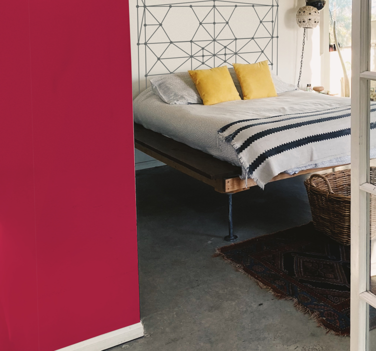 Viva Magenta pink wallpaper - TenStickers