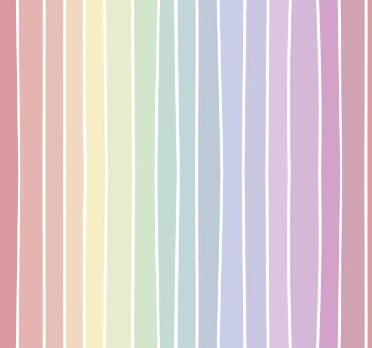 Watercolor vertical rainbow stripes wallpaper - TenStickers