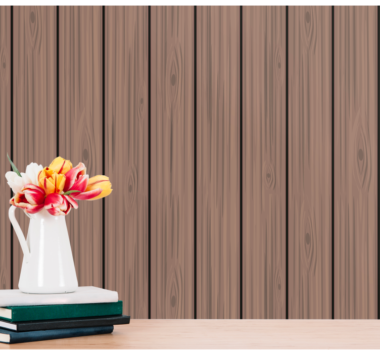 Wooden Plank Texture wood wallpaper - TenStickers