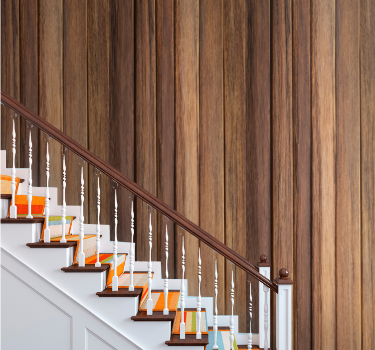 Floor with aged surface Wood Effect  Wallpaper - TenStickers