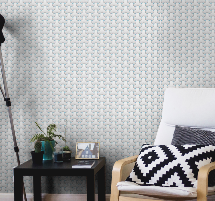 Woven fabric Textured Wallpaper - TenStickers