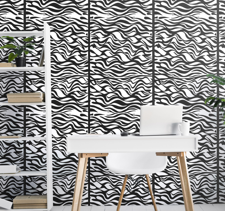Zebra Background print wallpaper - TenStickers