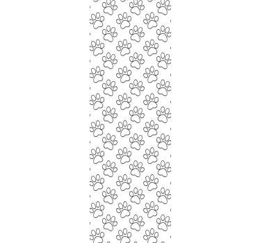 Paw Print Design cat wallpaper - TenStickers