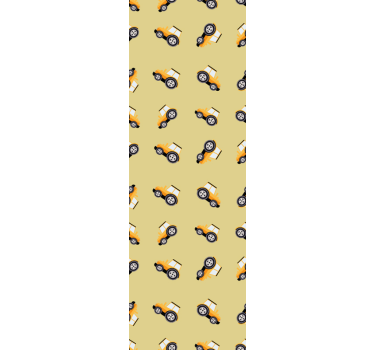 Cute construction trucks kids wallpaper - TenStickers