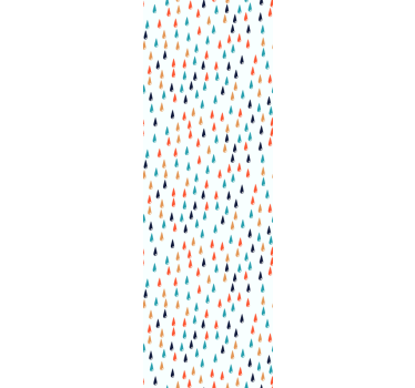 Colorful Rain Drops kids wallpaper - TenStickers