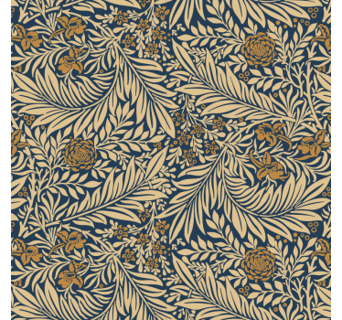 Living room wallpaper floral vintage design - TenStickers