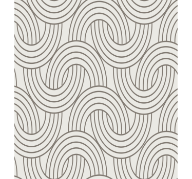 Living room wallpaper art deco illusion design - TenStickers