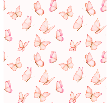 Kids wallpaper pink pattern - TenStickers